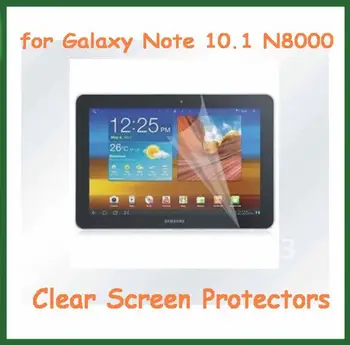 

Clear Screen Protectors Protective Film for Samsung Galaxy Note 10.1 N8000 Screen Guard with Retail Package
