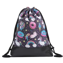 Ladies Canvas Unicorn Drawstring Bag Small Bag Mochila Rugtas Dames 2018 Girls Travel Cartoon Animal Print Bag PU Bottom Bags
Ladies Canvas Unicorn Drawstring Bag Small Bag Mochila Rugtas Dames 2018 Girls Travel Cartoon Animal Print Bag PU Bottom Bags