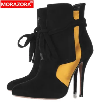 MORAZORA 2020 new arrival ankle boots women mixed colors autumn winter high heels sexy party dress shoes woman Short Boots
MORAZORA 2020 new arrival ankle boots women mixed colors autumn winter high heels sexy party dress shoes woman Short Boots