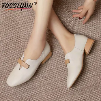 TASSLYNN 2019 Women Pumps Slip on Casual Square Med Heels Shoes Spring Square Toe Cow Leather PU Heels Ladies Shoes Size 34-42
TASSLYNN 2019 Women Pumps Slip on Casual Square Med Heels Shoes Spring Square Toe Cow Leather PU Heels Ladies Shoes Size 34-42