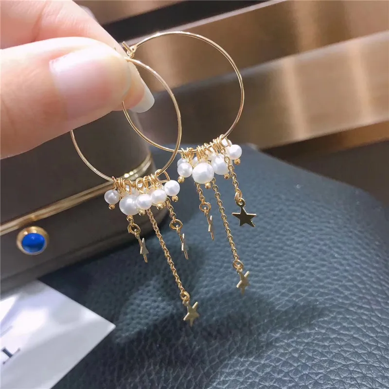 New Design Hoop Earrings For Women Natural freshwater pearl Gold Color Circle Pendientes Female Jewelry Fashion 2018 Hand-woven
New Design Hoop Earrings For Women Natural freshwater pearl Gold Color Circle Pendientes Female Jewelry Fashion 2018 Hand-woven