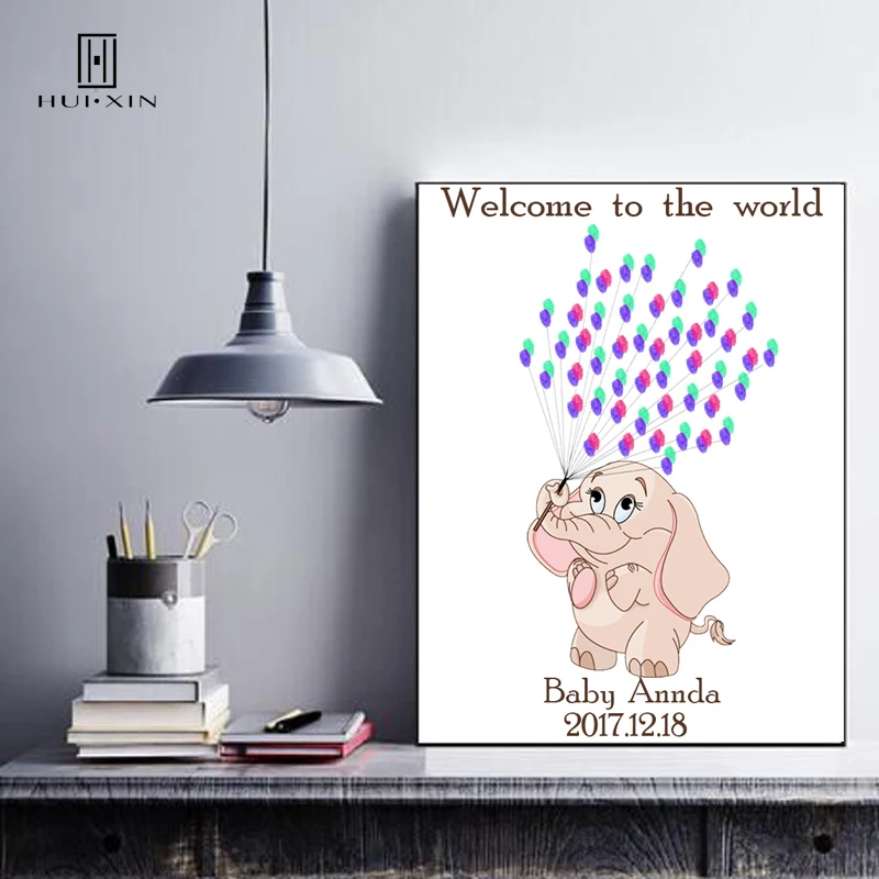 Original Design Simple Cute Cartoon Elephant Best Wishes Gift HD Guestbook Fingerprint DIY for Kids Signature for Party Decor
Original Design Simple Cute Cartoon Elephant Best Wishes Gift HD Guestbook Fingerprint DIY for Kids Signature for Party Decor