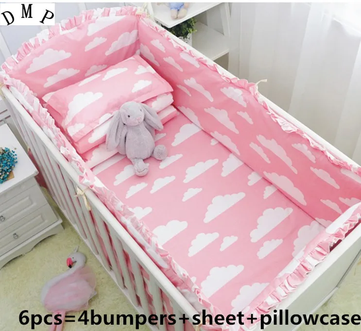 Promotion! 6PCS Crib cot set Girl Baby bedding set kids kit berco cama Baby Sheets,include(4bumper+sheet+pillowcase)
Promotion! 6PCS Crib cot set Girl Baby bedding set kids kit berco cama Baby Sheets,include(4bumper+sheet+pillowcase)