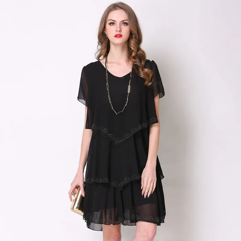 MILLYN IDEAS Women Chiffon Dress Summer Casual Dresses Loose Big 5XL Size Party Short Sleeve Solid Vestido De Festa
MILLYN IDEAS Women Chiffon Dress Summer Casual Dresses Loose Big 5XL Size Party Short Sleeve Solid Vestido De Festa