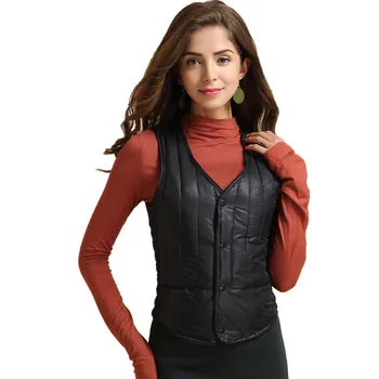 100% Cotton Short Sleeveless Vest Women Winter Down Jacket Elegant Black Slim Waistcoat Solid V-neck Fashion Warm Female Gilet
100% Cotton Short Sleeveless Vest Women Winter Down Jacket Elegant Black Slim Waistcoat Solid V-neck Fashion Warm Female Gilet