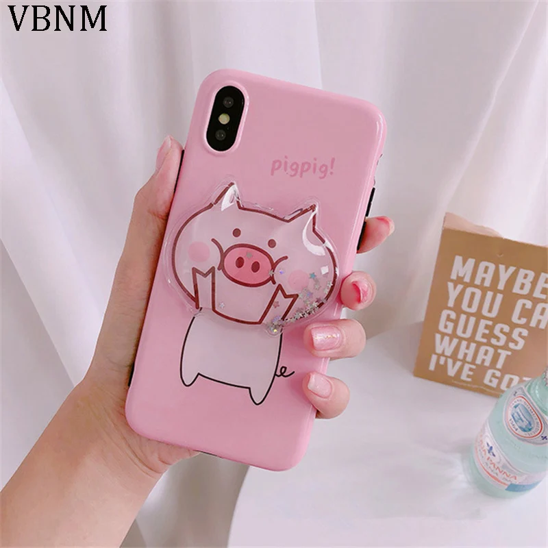 Funny Cartoon Pig Flow Quicksand Phone Case For iphone X XS Max XR Case For iphone 7 6s 6 8 plus Cover Soft Silicone Cases Capa
Funny Cartoon Pig Flow Quicksand Phone Case For iphone X XS Max XR Case For iphone 7 6s 6 8 plus Cover Soft Silicone Cases Capa