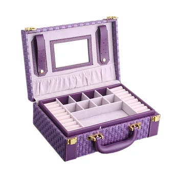 Portable Braided Pattern Necklace Jewelry Storage Box Multi-functional Rings Earrings Organizer Case For Women Gift
Portable Braided Pattern Necklace Jewelry Storage Box Multi-functional Rings Earrings Organizer Case For Women Gift