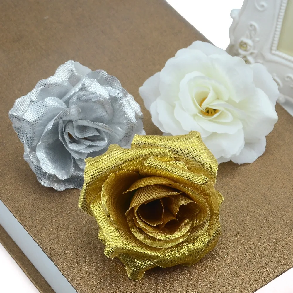 20pcs Gold Silver Glitter Artificial Silk Flower Heads For Wedding Decoration Scrapbooking DIY Hand Carft Car Fake Large Flowers
20pcs Gold Silver Glitter Artificial Silk Flower Heads For Wedding Decoration Scrapbooking DIY Hand Carft Car Fake Large Flowers