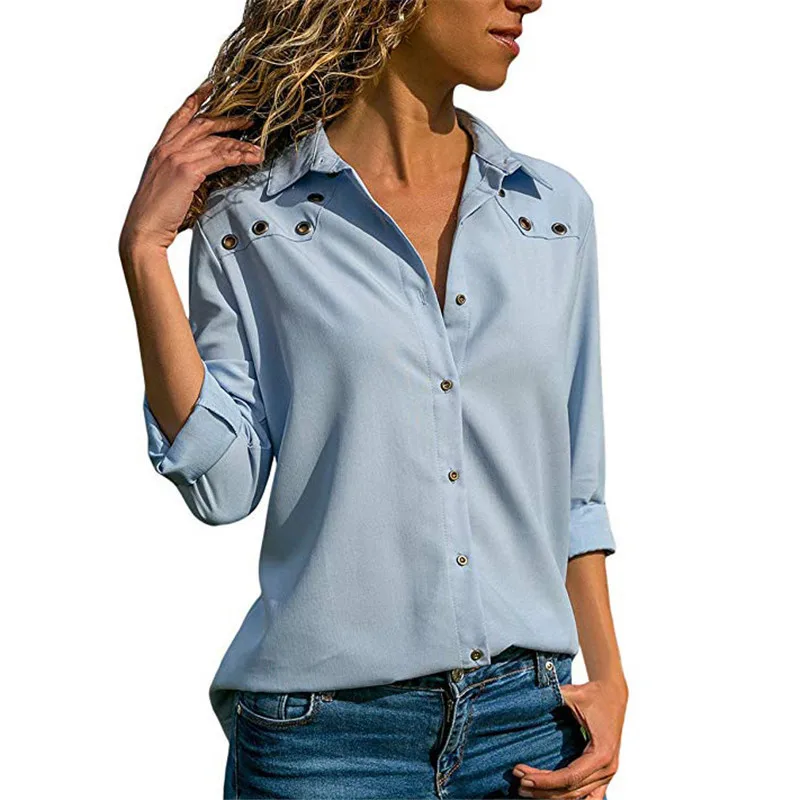 Fashion Women Tops Blouses 2019 Spring Elegant Long Sleeve Blouse Turn Down Collar Chiffon Blouse Office Shirts Blusas Camisa
Fashion Women Tops Blouses 2019 Spring Elegant Long Sleeve Blouse Turn Down Collar Chiffon Blouse Office Shirts Blusas Camisa