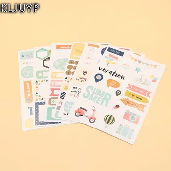 KLJUYP 6sheets Summer Travel Self- adhesive Paper Sticker for Scrapbooking Happy Planner/Card Making/Journaling Project
KLJUYP 6sheets Summer Travel Self- adhesive Paper Sticker for Scrapbooking Happy Planner/Card Making/Journaling Project