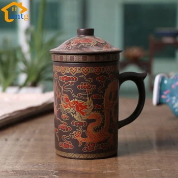 300ML Chinese Yixing Tea Cup,Purple Clay Dragon and Phoenix Tea Pot with Filter/Infuser for Coffee & Tea Sets
300ML Chinese Yixing Tea Cup,Purple Clay Dragon and Phoenix Tea Pot with Filter/Infuser for Coffee & Tea Sets