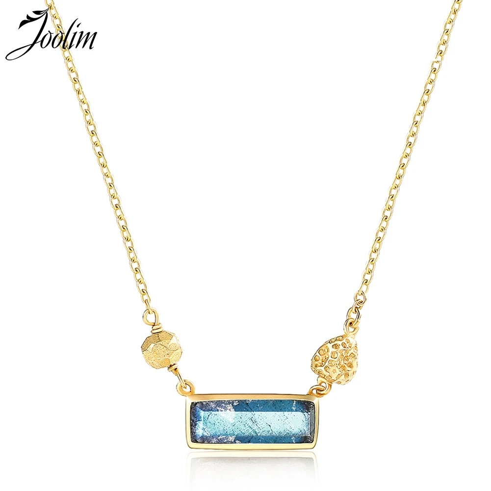 JOOLIM High End 925 Sterling Silver Labradorite Stone Pendant Necklace Delicate Necklace
JOOLIM High End 925 Sterling Silver Labradorite Stone Pendant Necklace Delicate Necklace
