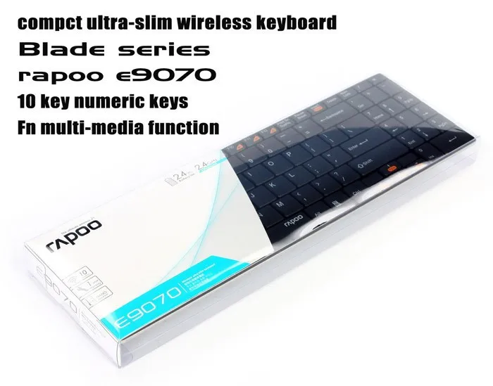Original Rapoo E9070 ultra-slim wireless keyboard chocolate blade keyboard single metal multimedia keyboard for computer games Original Rapoo E9070 ultra-slim wireless keyboard chocolate blade keyboard single metal multimedia keyboard for computer games<br><br>Aliexpress