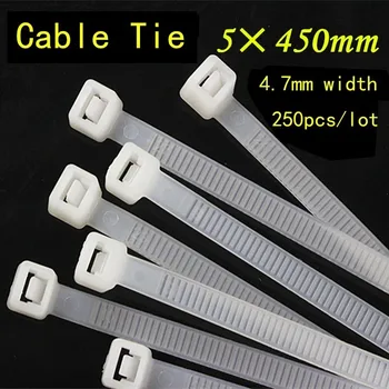 250PCS/lot Black White National Standard Plastic Nylon Tie 5*450mm Disposable Label Lock Latching Type
250PCS/lot Black White National Standard Plastic Nylon Tie 5*450mm Disposable Label Lock Latching Type