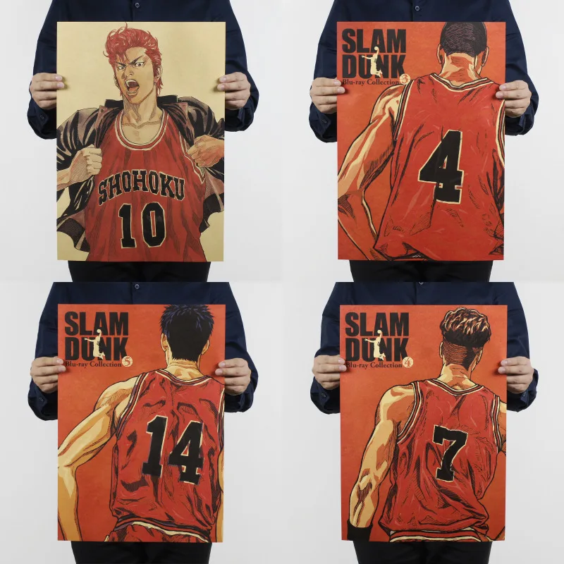 SLAM DUNK/Hanamichi Sakuragi/классический японский мультфильм комикс/крафт бумага/бар
