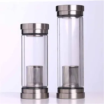 Creative two-headed double cover transparent insulation double glass business office filter network tea cup portable
Creative two-headed double cover transparent insulation double glass business office filter network tea cup portable