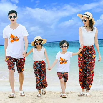 Family matching clothes father mother daughter son mom mommy and me clothes beach dress tshirts pants couple family look wear 13
Family matching clothes father mother daughter son mom mommy and me clothes beach dress tshirts pants couple family look wear 13