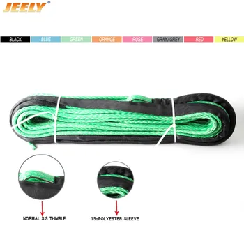 Jeely 8mm*30m 12 Strand ATV UTV winch rope for electric winch,rope winch for wheel accessories
Jeely 8mm*30m 12 Strand ATV UTV winch rope for electric winch,rope winch for wheel accessories