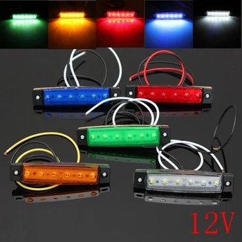 Hot 12V 6 LED Car Bus Truck Trailer Lorry Side Marker Indicator Light Brake Signal Lamp 5 Color Blinker Light
Hot 12V 6 LED Car Bus Truck Trailer Lorry Side Marker Indicator Light Brake Signal Lamp 5 Color Blinker Light