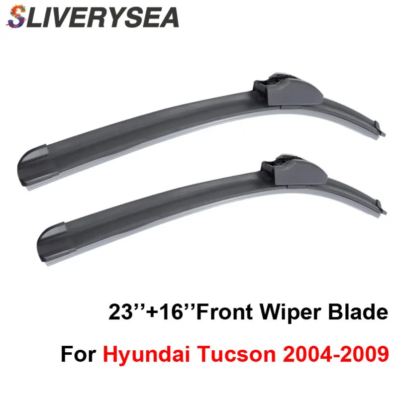 SLIVERYSEA Wiper Blades For Hyundai Tucson 2004-2009 23''+16'' High Quality Iso9001 Natural Rubber Clean Front Windshield F03
SLIVERYSEA Wiper Blades For Hyundai Tucson 2004-2009 23''+16'' High Quality Iso9001 Natural Rubber Clean Front Windshield F03
