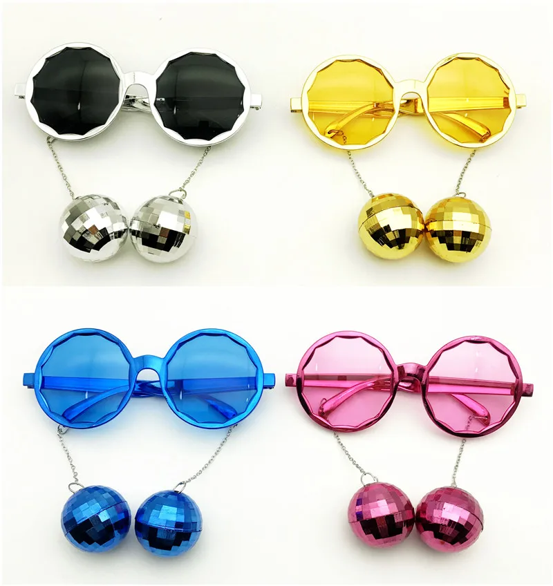 Shiny Hanging Disco Ball Glasses Costume Music Festival Party Favors Accessories Creative Sunglasses Rock Party Supplies Wedding
Shiny Hanging Disco Ball Glasses Costume Music Festival Party Favors Accessories Creative Sunglasses Rock Party Supplies Wedding