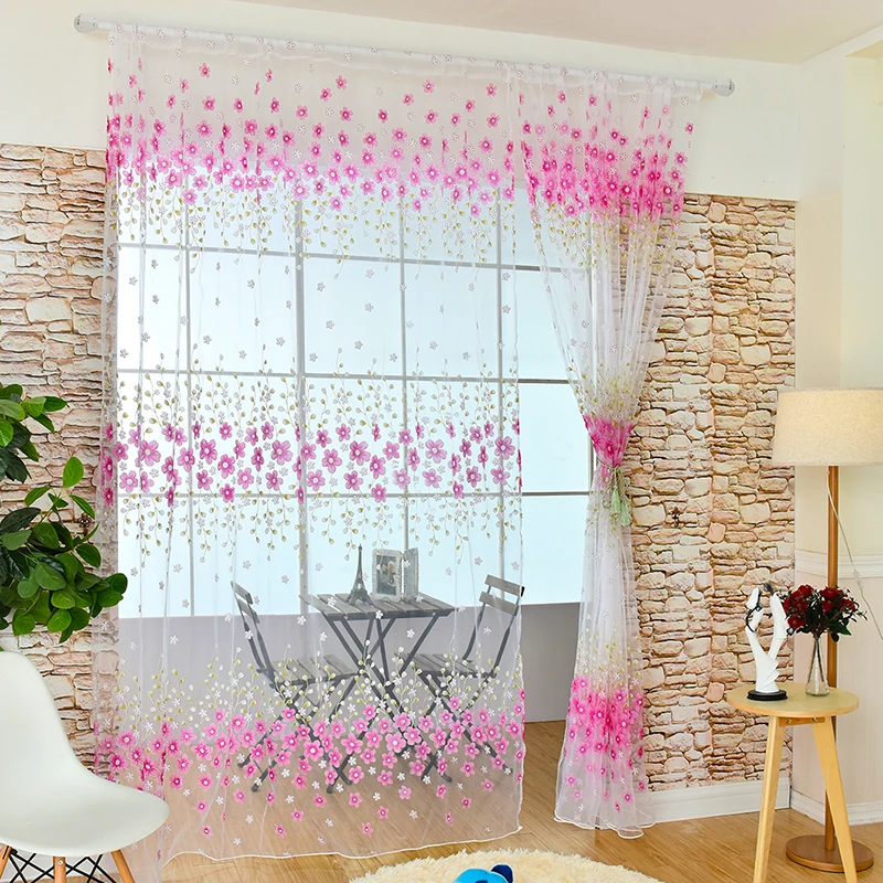 Home Textile Flower Window Curtains fabric Tulle Sheer Curtains For kitchen Bedroom Living room AA Home textile
Home Textile Flower Window Curtains fabric Tulle Sheer Curtains For kitchen Bedroom Living room AA Home textile