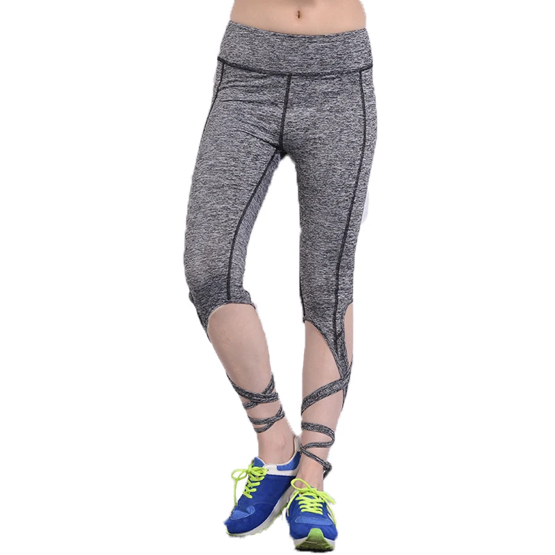 2018 Summer Black Gray Bandage Cross Leggings Women High Waist Sporting Pants Fitness Gymming Lady Capris Legging
2018 Summer Black Gray Bandage Cross Leggings Women High Waist Sporting Pants Fitness Gymming Lady Capris Legging