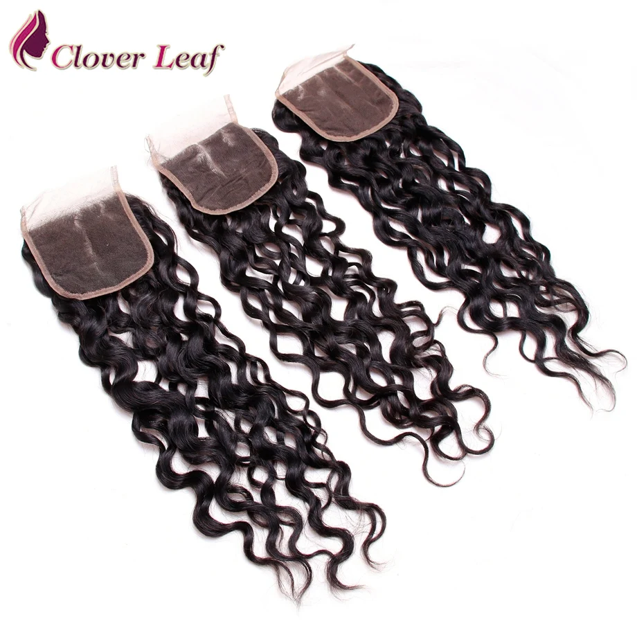 Clover Leaf Remy Peruvian Wet & Wavy Human Hair 4x4 Lace Closure Natural Color 10 to 22 Inch 130% Swiss Lace Closure
Clover Leaf Remy Peruvian Wet & Wavy Human Hair 4x4 Lace Closure Natural Color 10 to 22 Inch 130% Swiss Lace Closure