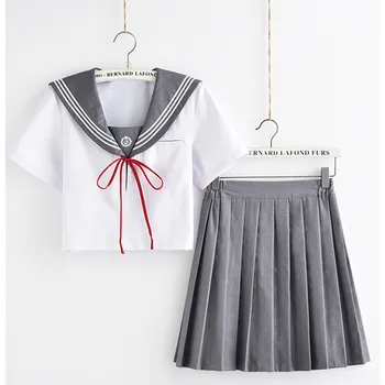 Tokyo JK Style women Grey School student Uniform Dress Lolita High School Chorus dress Women Sailor dress Suits Uniforms
Tokyo JK Style women Grey School student Uniform Dress Lolita High School Chorus dress Women Sailor dress Suits Uniforms