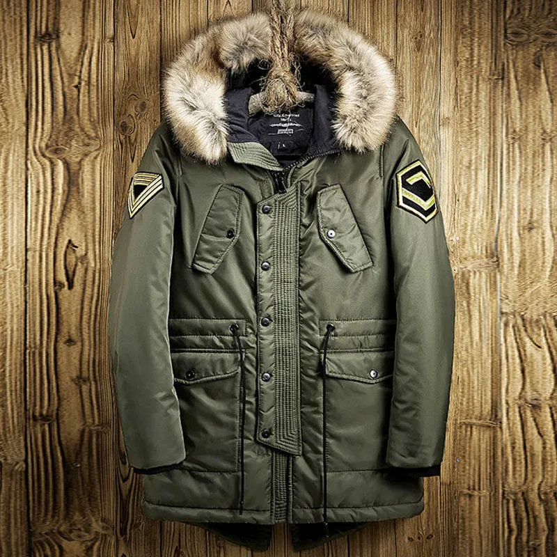 2019 New Winter Jacket Men Long Design Warm Thicken Cotton Coats Male Fashion Thermal Fur Collar Hooded Parkas Windbreak Outwear
2019 New Winter Jacket Men Long Design Warm Thicken Cotton Coats Male Fashion Thermal Fur Collar Hooded Parkas Windbreak Outwear