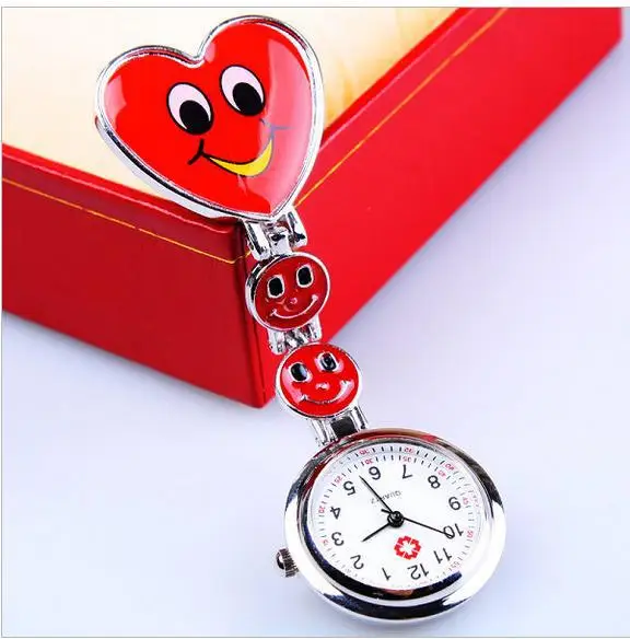 Smile Face Nurse Clip Watch Medical Use Pocket Sweetheart Fob Brooch Quartz Clasp Watch 100pcs /lot
Smile Face Nurse Clip Watch Medical Use Pocket Sweetheart Fob Brooch Quartz Clasp Watch 100pcs /lot
