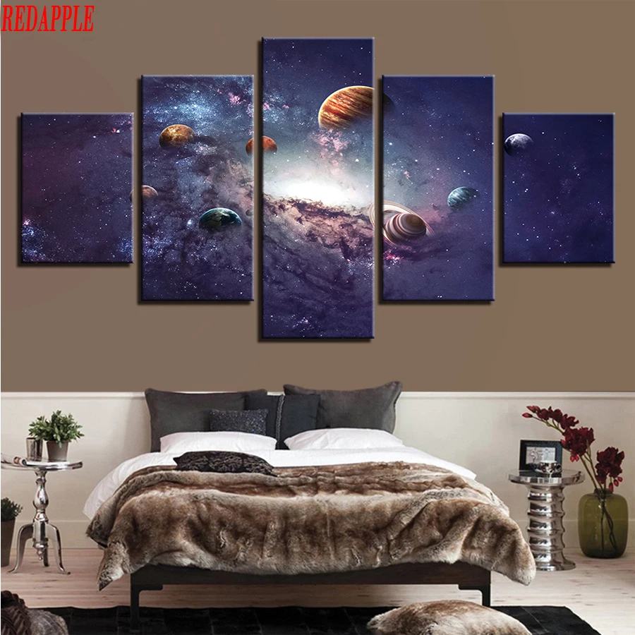 DIY Алмазная картина звездное небо планета пейзаж Картина из страз 5 шт. декор
