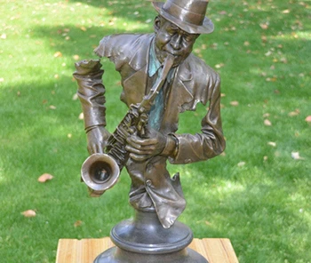 Art Deco Sculpture Man Blow Sax Bronze Statue
Art Deco Sculpture Man Blow Sax Bronze Statue