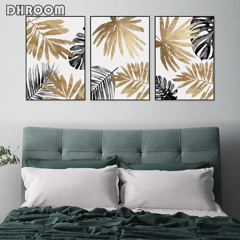 Nordic Decorative Painting Golden Leaf Posters and Prints Modern Minimalist Wall Art Canvas Painting Picture for Living Room
Nordic Decorative Painting Golden Leaf Posters and Prints Modern Minimalist Wall Art Canvas Painting Picture for Living Room