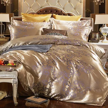 2019 Jacquard duvet cover set home bedding set dark golden 4pcs/set bed linen luxurious bedclothes queen king size adult bed set
2019 Jacquard duvet cover set home bedding set dark golden 4pcs/set bed linen luxurious bedclothes queen king size adult bed set