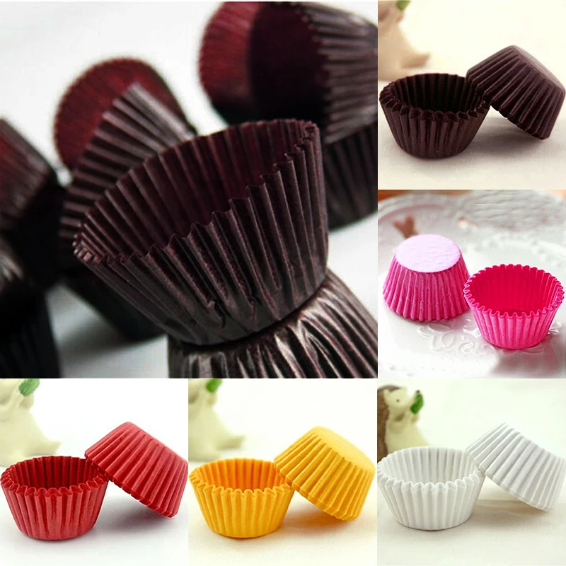 1000pcs Mini Cups Paper Candy Cake Cupcake Biscuit Chocolate Baking Cases Wrapper