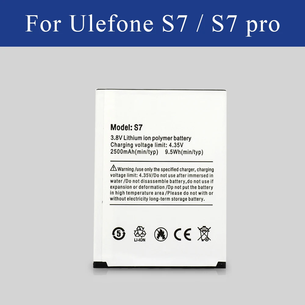 High Quality Battery for Ulefone S7 , S7 pro 5.0inch 2500mAh Li-ion Polymer Akku with Tracking
High Quality Battery for Ulefone S7 , S7 pro 5.0inch 2500mAh Li-ion Polymer Akku with Tracking