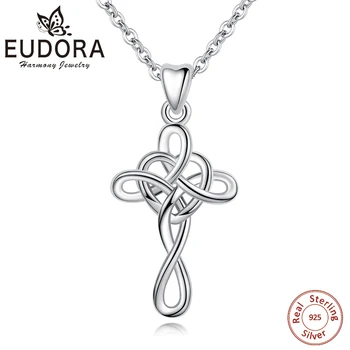 Eudora Sterling Silver Celtics Knot Cross Design Pendant Necklaces elegant solid silver Collar Fine Jewelry For Women Gift D150
Eudora Sterling Silver Celtics Knot Cross Design Pendant Necklaces elegant solid silver Collar Fine Jewelry For Women Gift D150