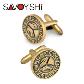 SAVOYSHI Round Bronze Coin Cufflinks for Mens Cuff bottons High Quality Brand Fashion Novelty Vintage Cufflinks Gift Men Jewelry
SAVOYSHI Round Bronze Coin Cufflinks for Mens Cuff bottons High Quality Brand Fashion Novelty Vintage Cufflinks Gift Men Jewelry