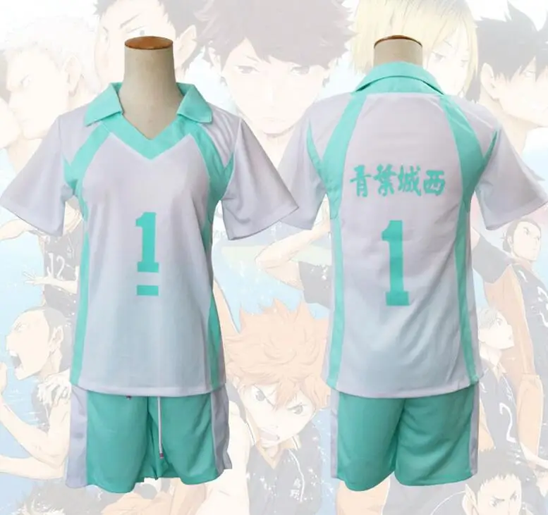 Karasuno High School Volleyball Club Uniform Haikyuu!! Aoba Johsai Oikawa Tooru Cosplay Costumes Shirts And Pants Set
Karasuno High School Volleyball Club Uniform Haikyuu!! Aoba Johsai Oikawa Tooru Cosplay Costumes Shirts And Pants Set