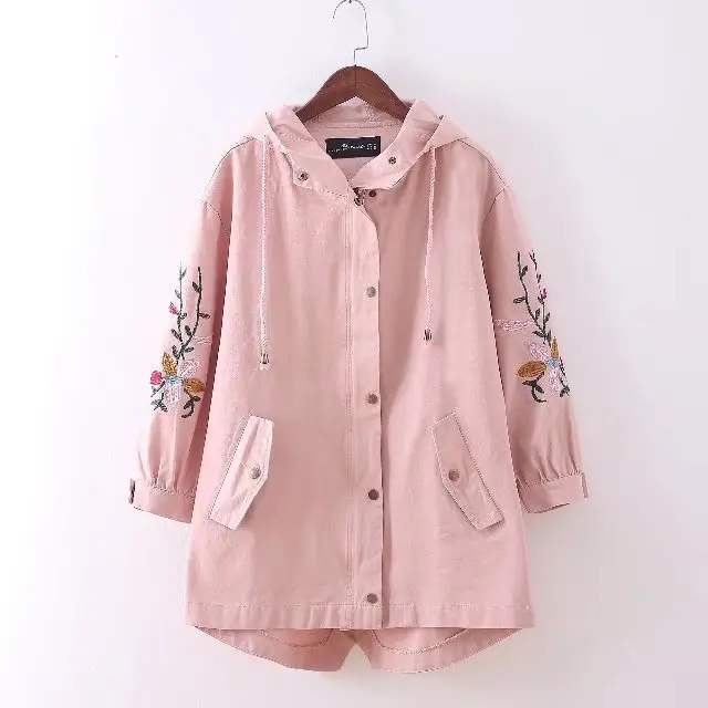 2018 Spring New Korean Version Of The Large Size Women's Fashion Loose Coat Women Washed Cotton And Linen Long Embroidered Coat
2018 Spring New Korean Version Of The Large Size Women's Fashion Loose Coat Women Washed Cotton And Linen Long Embroidered Coat