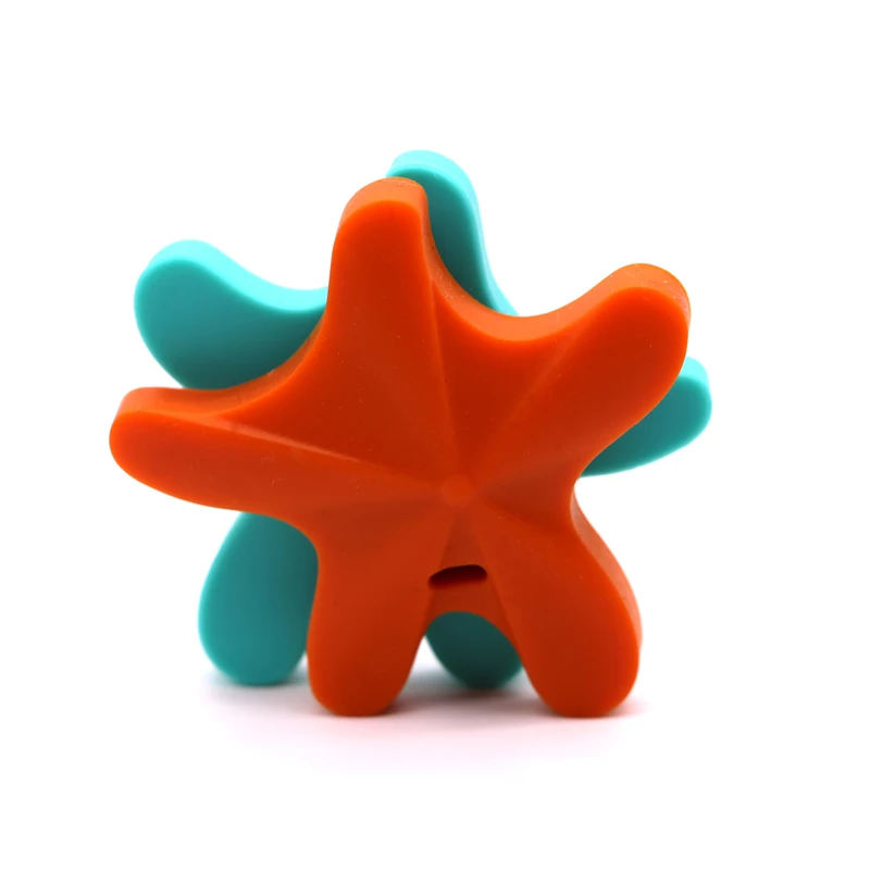Safe Toys For Soothe Teething Baby BPA Free Starfish Silicone Teether DIY chew Necklace Nursing Tool Pendant 5pcs
Safe Toys For Soothe Teething Baby BPA Free Starfish Silicone Teether DIY chew Necklace Nursing Tool Pendant 5pcs