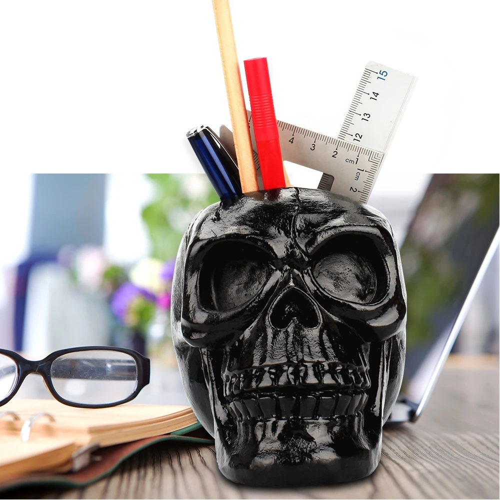Office storge Box Stationery Pencil Pen Holder Makeup Tools Storage Box Skull Figurine Skeleton Ornament Home Decoration
Office storge Box Stationery Pencil Pen Holder Makeup Tools Storage Box Skull Figurine Skeleton Ornament Home Decoration