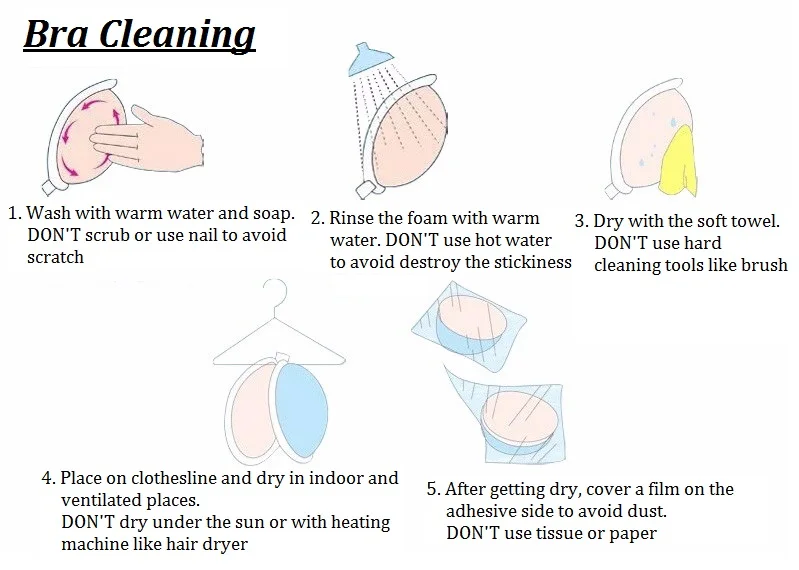 How to wash the silicone bra