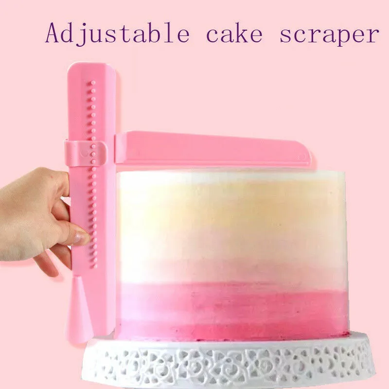 New Adjustable Cake Smoother Tools Cutter Decorating Fondant Sugarcraft DIY Icing Mold Cake Screed Scraper Spreading Frosting
New Adjustable Cake Smoother Tools Cutter Decorating Fondant Sugarcraft DIY Icing Mold Cake Screed Scraper Spreading Frosting