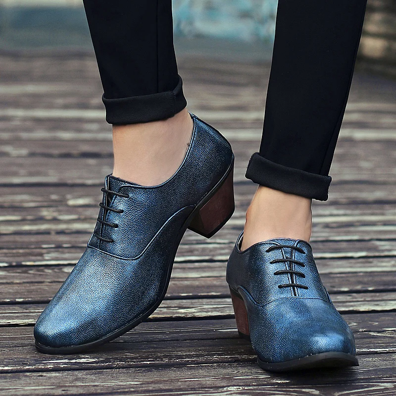 mixed colors blue men patent leather shoes italian height increasing wedding evening male footwear man unique dress oxford shoes (75)