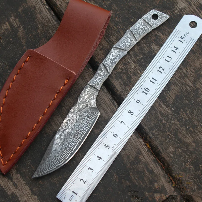 Fixed Blade Knife Blanks Stainless Steel Hand knife Damascus steel Pattern Survival Hunting Knife Jungle Outdoor EDC tools
Fixed Blade Knife Blanks Stainless Steel Hand knife Damascus steel Pattern Survival Hunting Knife Jungle Outdoor EDC tools