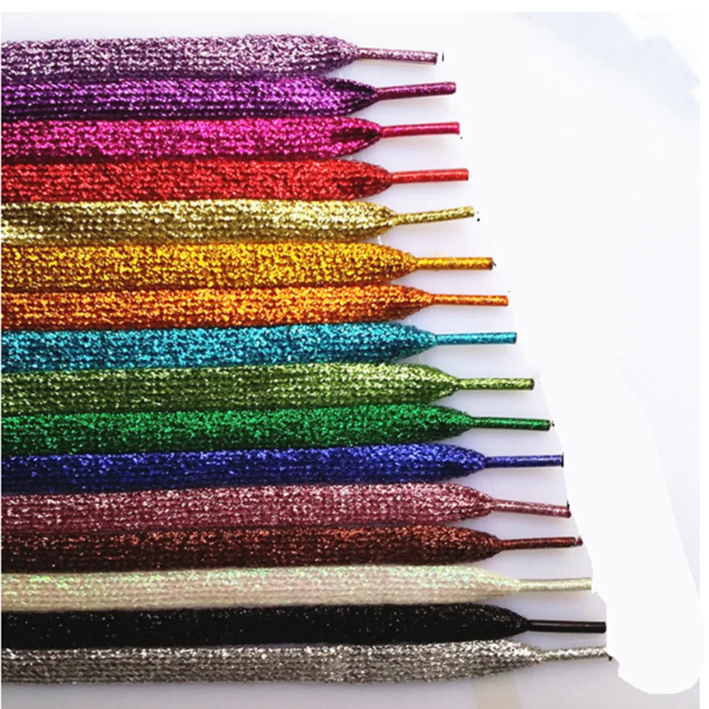 1 Pair Glitter Flat Shoelaces Shiny Gold Silver Thread Shoe Laces Sparkly Bootlaces Colors Shimmering 110cm Shoe Laces Colored
1 Pair Glitter Flat Shoelaces Shiny Gold Silver Thread Shoe Laces Sparkly Bootlaces Colors Shimmering 110cm Shoe Laces Colored