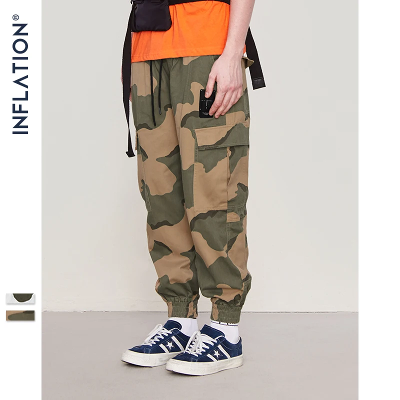 INFLATION Fashion Streetwear Trousers Mens Camouflage Jogger Pants Streetwear Casual Elastic Waist Andkle Length Pants 81190W
INFLATION Fashion Streetwear Trousers Mens Camouflage Jogger Pants Streetwear Casual Elastic Waist Andkle Length Pants 81190W
