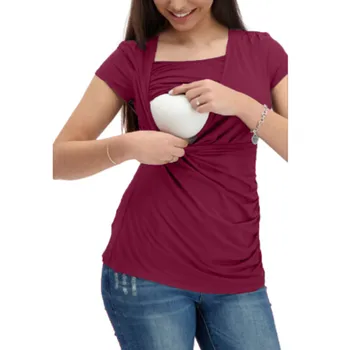 vetement femme 2019 Women pregnant maternity tops and blouses clothes Nusring Solid Short Sleeve Tops Ruffles Clothes Blouse
vetement femme 2019 Women pregnant maternity tops and blouses clothes Nusring Solid Short Sleeve Tops Ruffles Clothes Blouse